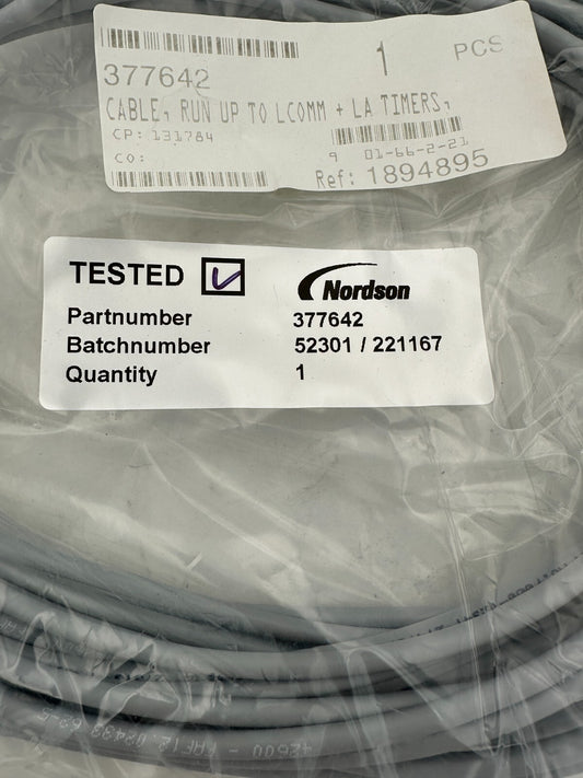 NORDSON CABLE RUN UP TO LCOMM 377642 + LA TIMER Ref 1894895