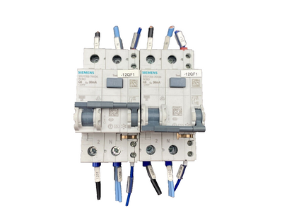 SIEMENS 5SU1356-7KK06 C6 30mA CIRCUIT BREAKER x2pc