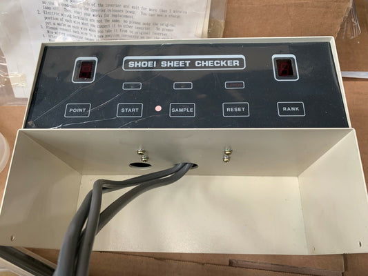 Shoei Sheet Checker Matsushita inverter exchange DV - 505 - 1500SAY to DV - 707S1500T - KLR Automation