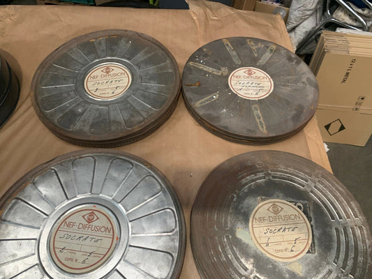 Old RARE Film Band 35mm Lot de 4 x Socrate film n 1, 2 , 3 ,4 NEF - DIFFUSION - KLR Automation