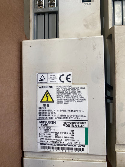 1pc x MITSUBISHI MDS-B-V1-45  SERVO DRIVE UNIT
