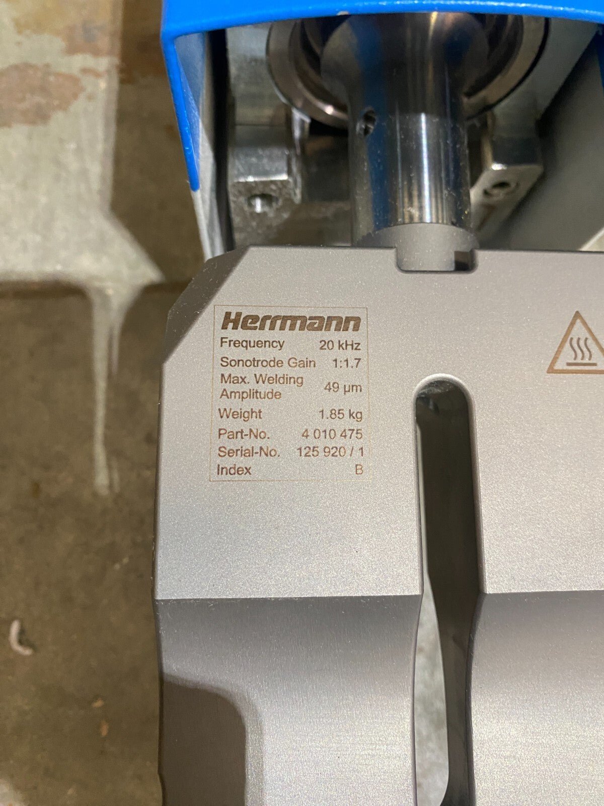 HERRMANN ULTRABOND G7 DIGITAL 20/16.16 + ULTRASCHALL SLIMLINE SONOTRODE 4010475 - KLR Automation