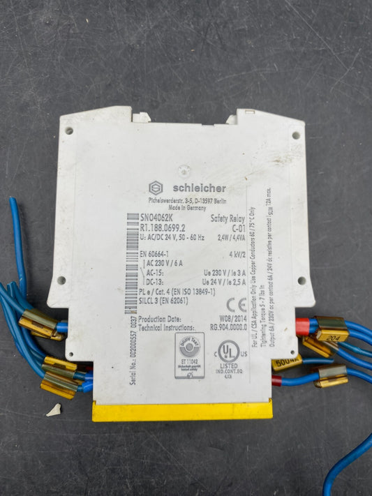 SCHLEICHER SNO 4062K R118806992 SAFETY RELAY