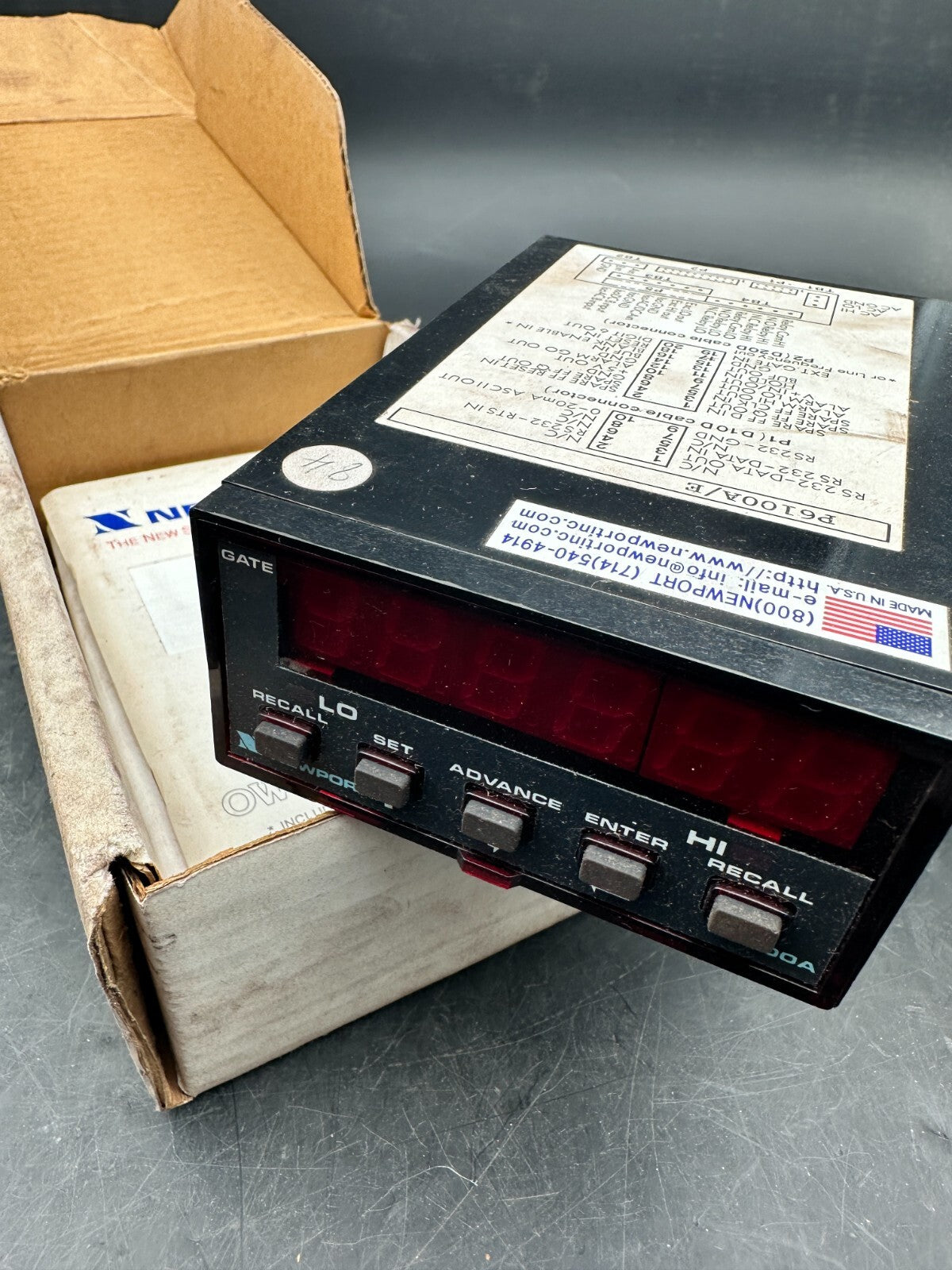 Newport P6000A/P5000 PROGRAMMABLE COUNTER/TIMER 11364ML-01       P6100A/E