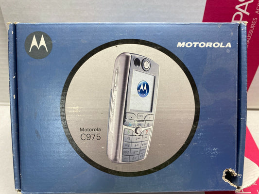 MOTOROLA C975 Silver   Rare collectors phone Mobile Cell n2