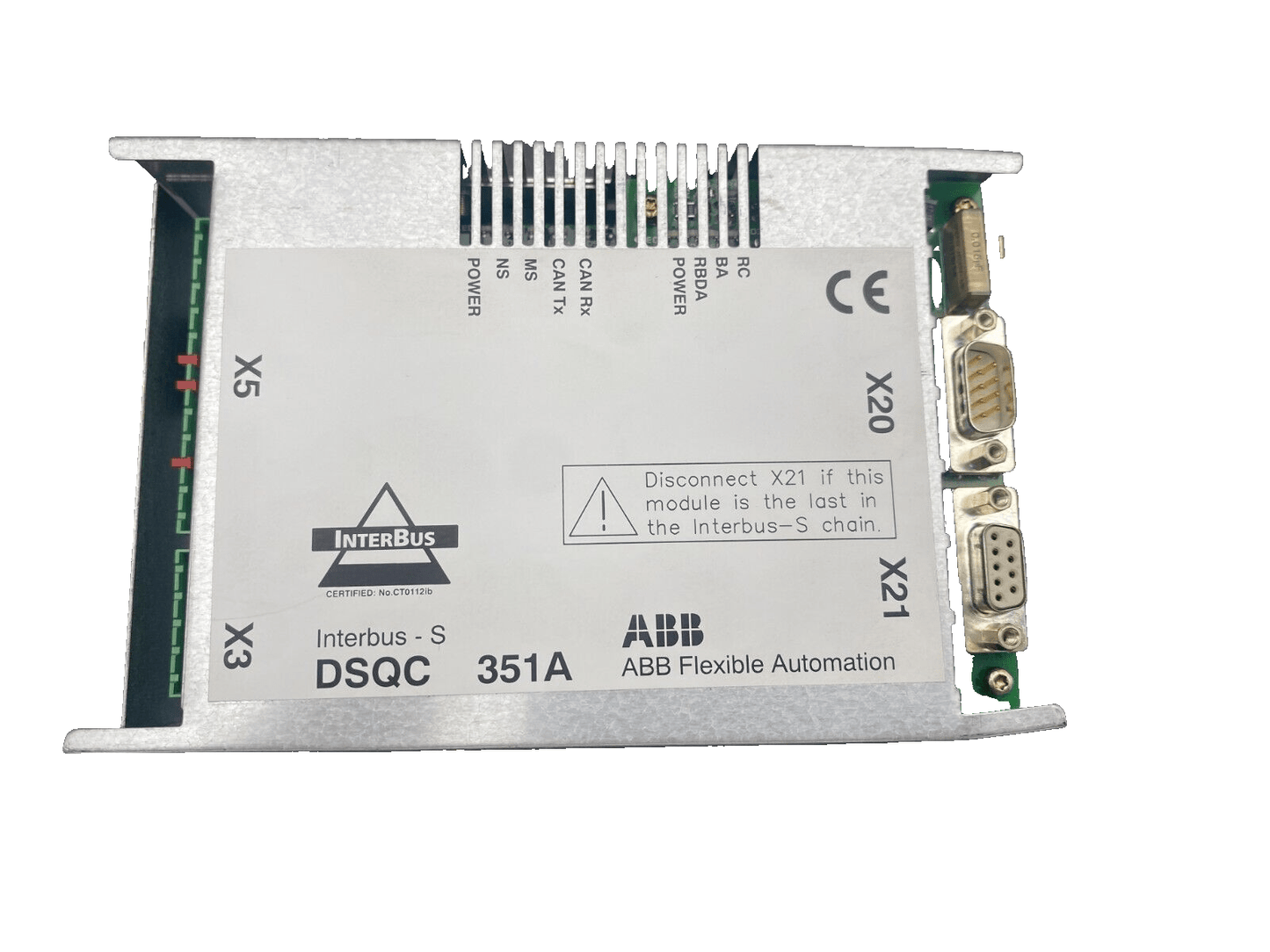 ABB DSQC 351A INTERBUS 3HNE 00006 - 1/09 ADR082525400 - KLR Automation