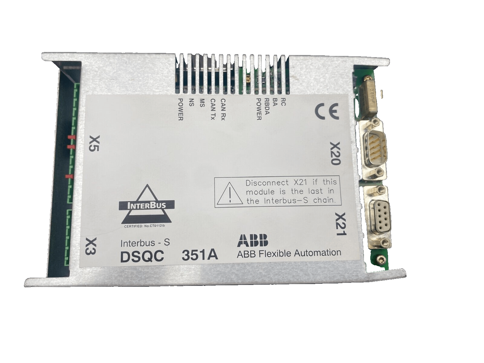 ABB DSQC 351A INTERBUS 3HNE 00006 - 1/09 ADR082525400 - KLR Automation