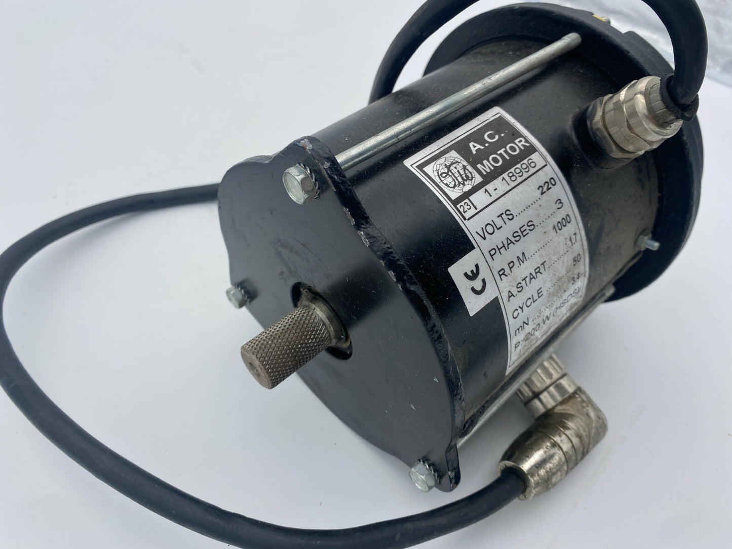  Elevator Motor for door drive hsds, 200W, with round plug 23 1-18996