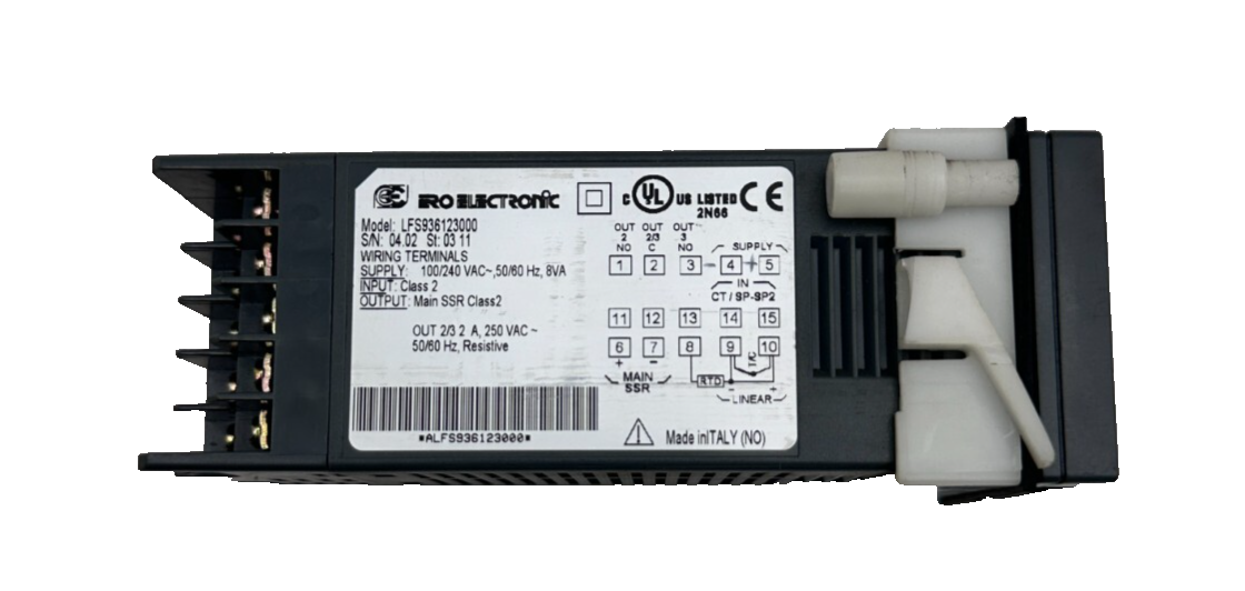 ERO ELECTRONIC LFS936123000 100/240 VAC 50/60Hz 8VA TEMPERATURE CONTROLLER x 1pc