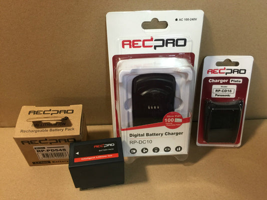 Pack Chargeur Batterie/ Battery Charger REDPRO PANASONIC AG - HPX250, AG - DVX100 .. - KLR Automation