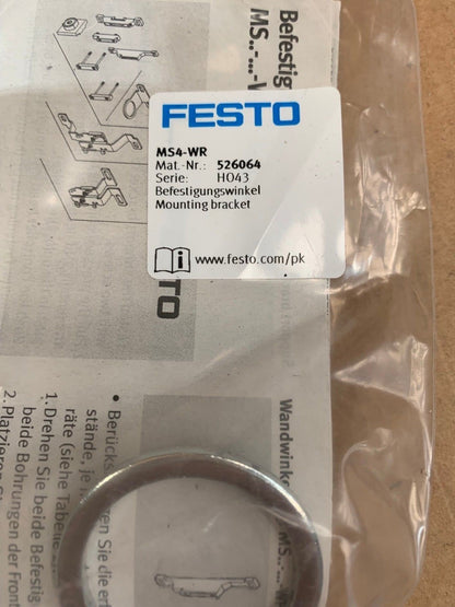 2x  FESTO 529555 MS4-FRM-1/4     + 2x   MS4-FRM-1/4 529555
