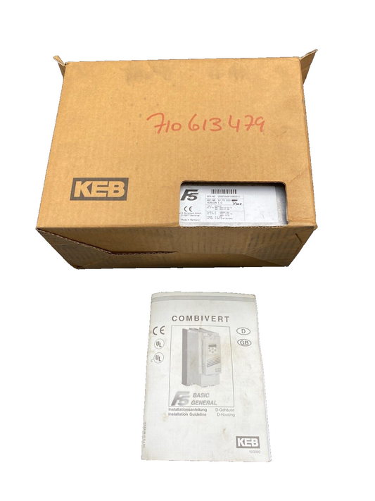 KEB F5 COMBIVERT 12.F5.G1D-Y200 VERSION 1.0 50/60Hz 3PH