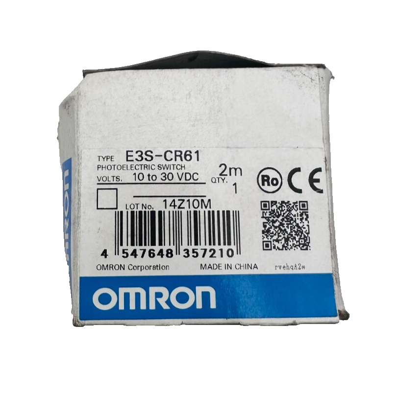 OMRON E3S-CR61 PHOTOELECTRIC SWITCH CABLE 2M 10 TO 30 VDC