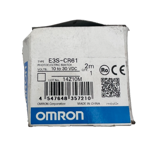 OMRON E3S-CR61 PHOTOELECTRIC SWITCH CABLE 2M 10 TO 30 VDC