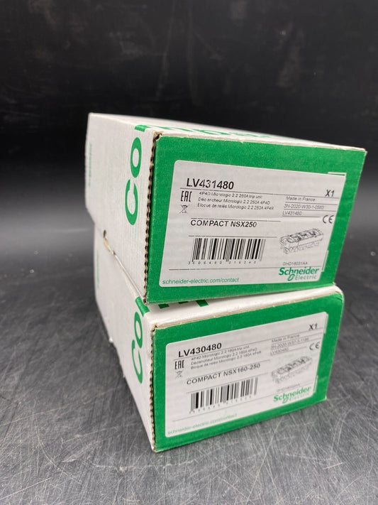 1 pc x NEW SCHNEIDER ELECTRIC LV431480 COMPACT NSX160 - 250 4P4D MICROLOGIC 2.2 25 - KLR Automation