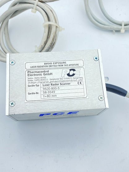 1pc x PHARMACONTROL LASER RASTER SCANNER 9500 - 800 - 5 PCE - KLR Automation