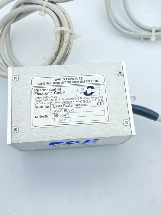 1pc x PHARMACONTROL LASER RASTER SCANNER 9500 - 800 - 5 PCE - KLR Automation