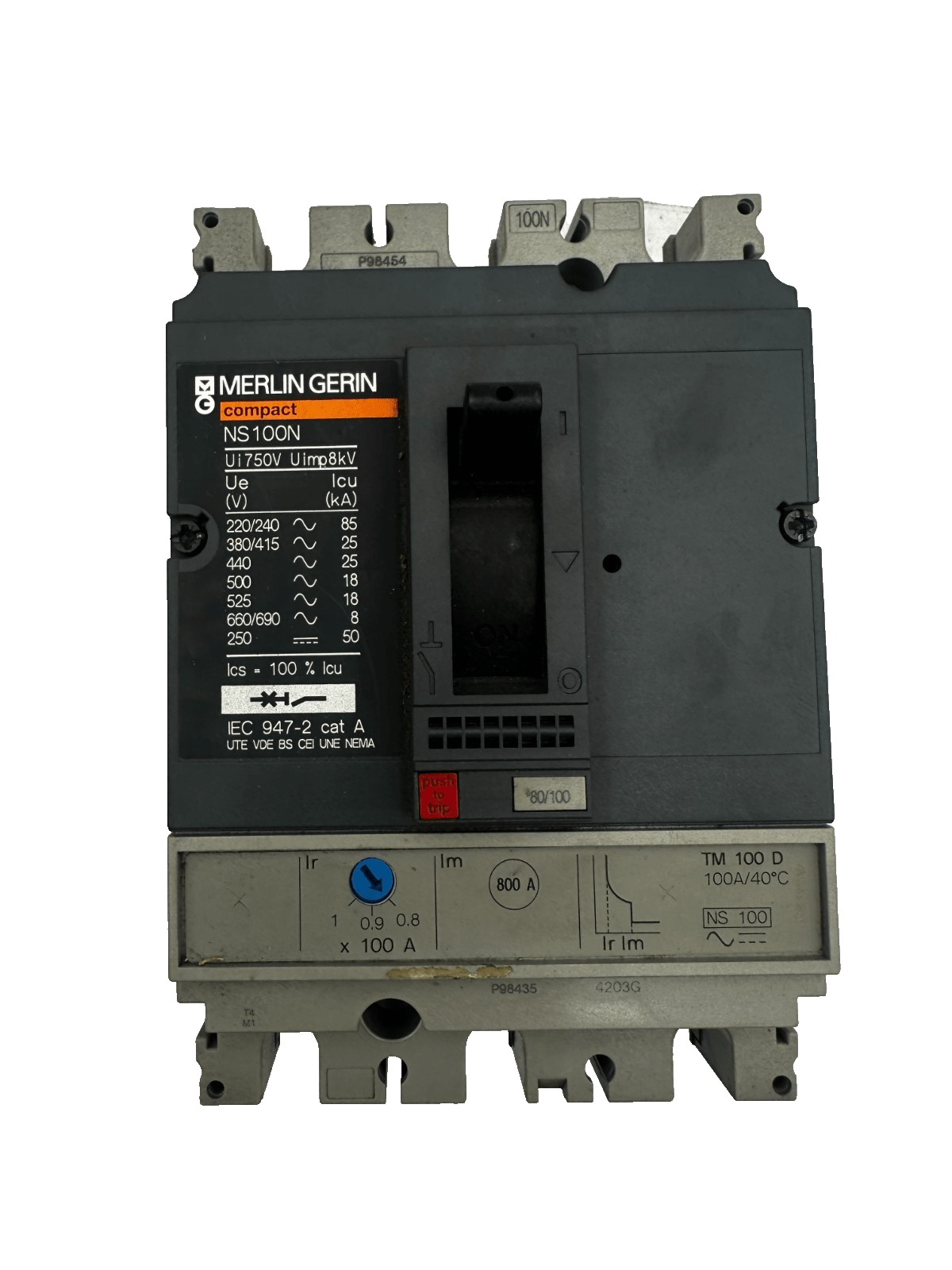 MERLIN GERIN NS100N 3P BASE 29003 CIRCUIT - BREAKER - KLR Automation