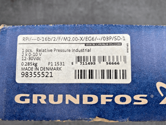 GRUNDFOS 0 - 16B/2/F/M2.00 - X/EG6/03P/SD - 1 RELATIVE PRESSURE INDUSTRIAL - KLR Automation