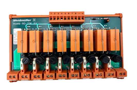 WEIDMULLER 940209 940209/25 RSM8-RD 24V CDE EV  220VCA INTERFACE A RELAIS