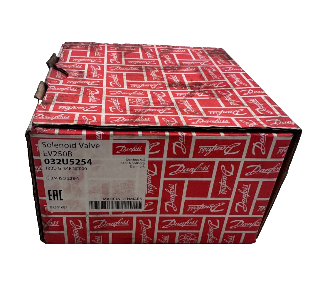 DANFOSS 032U5254 SOLEINOID VALVE EV250B G 3/4 ISO 228
