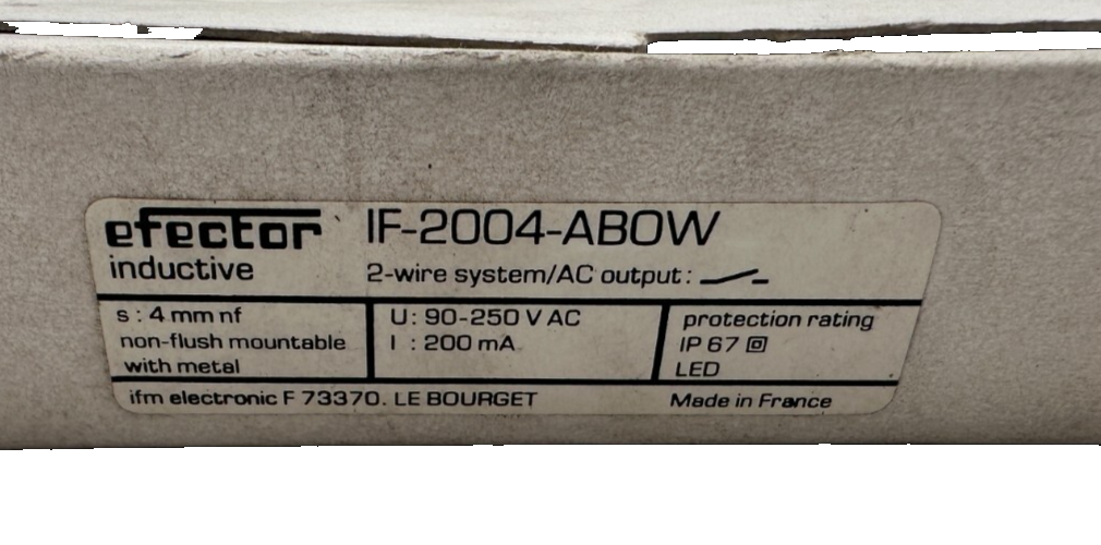 IFM ECLECTRONIC IF-2004-ABOW 90-150 VDC 200mA x1