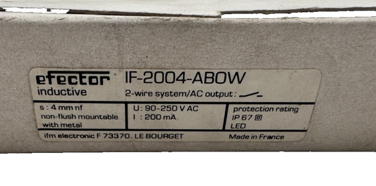 IFM ECLECTRONIC IF-2004-ABOW 90-150 VDC 200mA x1