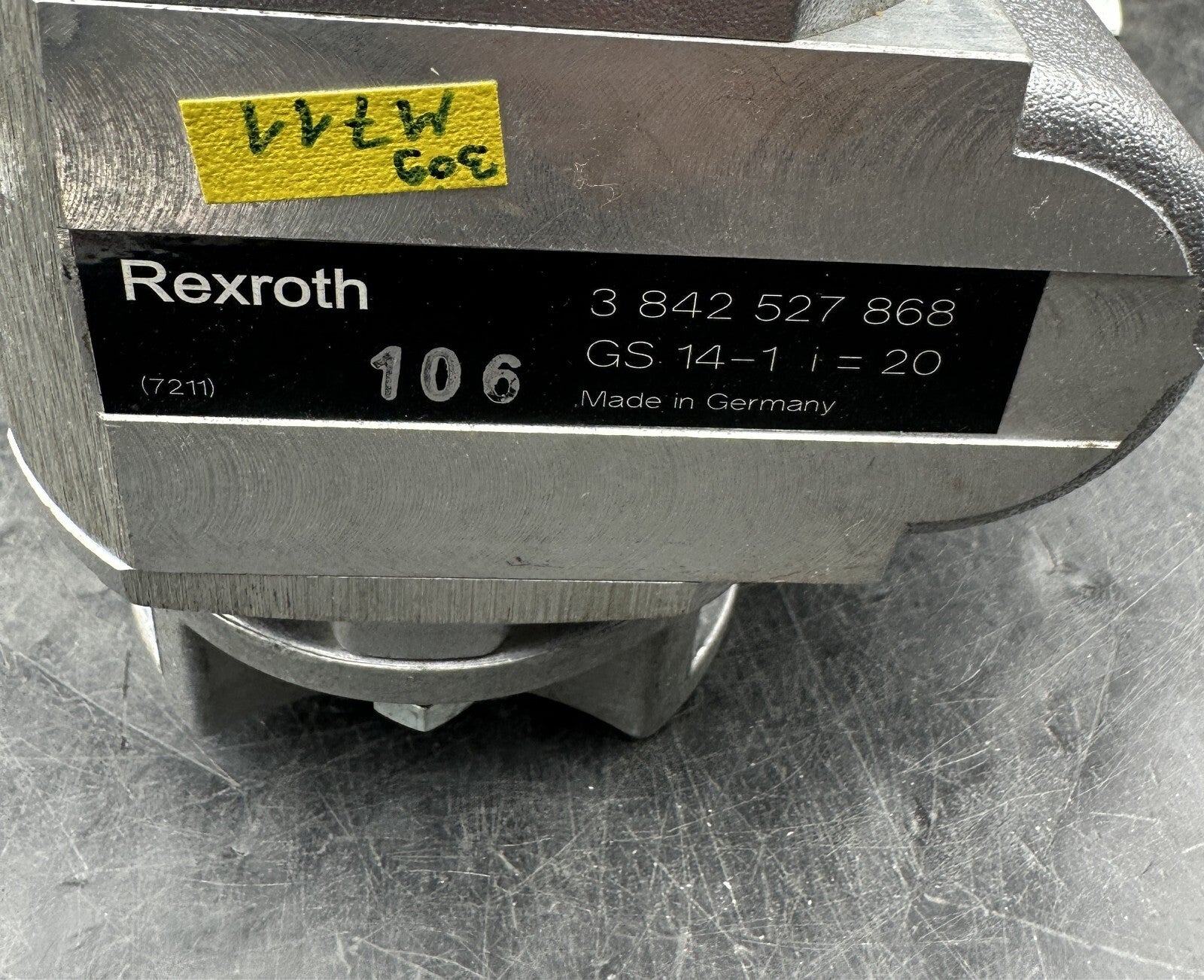 REXROTH 3 842 532 421 MOTEUR + 3 842 527 868 GS 14 - 1 I=20 - KLR Automation