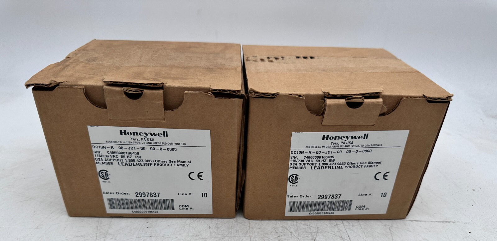 HONEYWELL DC10N-R-00-JC1-00-00-0-0000 115/230 VAC 50Hz 5W x1pc