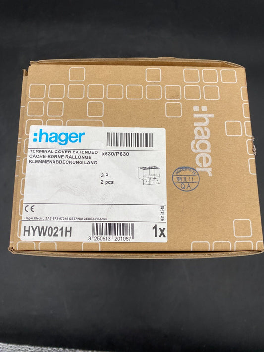 HAGER HYW021H TERMINAL COVER EXTENDED - KLR Automation