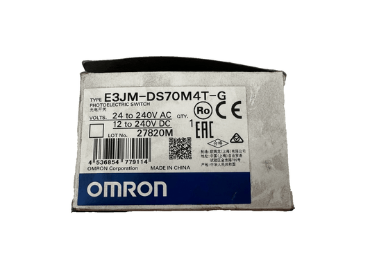 OMRON E3JM - DS70M4T - G 24 TO 240VAC PHOTOELECTRIC SWITCH - KLR Automation