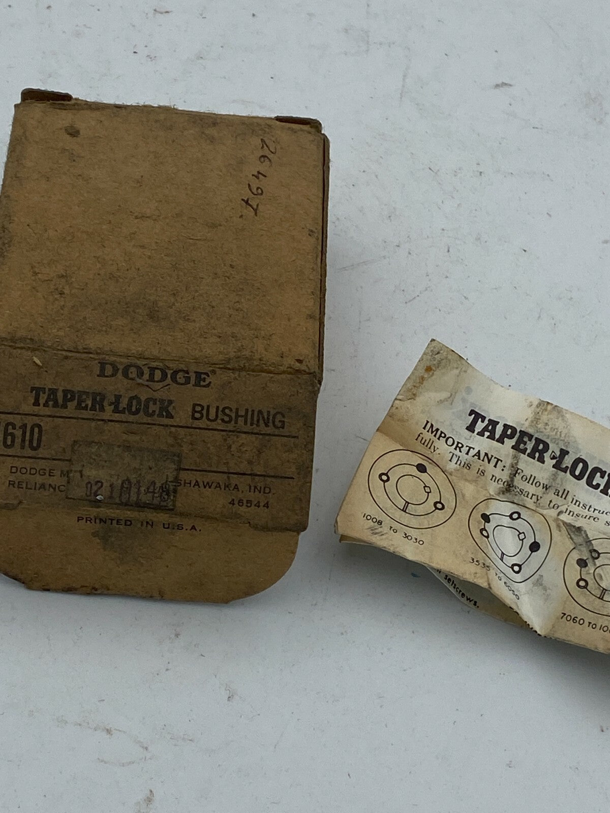 4pc x. DODGE , TAPER-LOCK Reliance Electric  1610 1-1/2