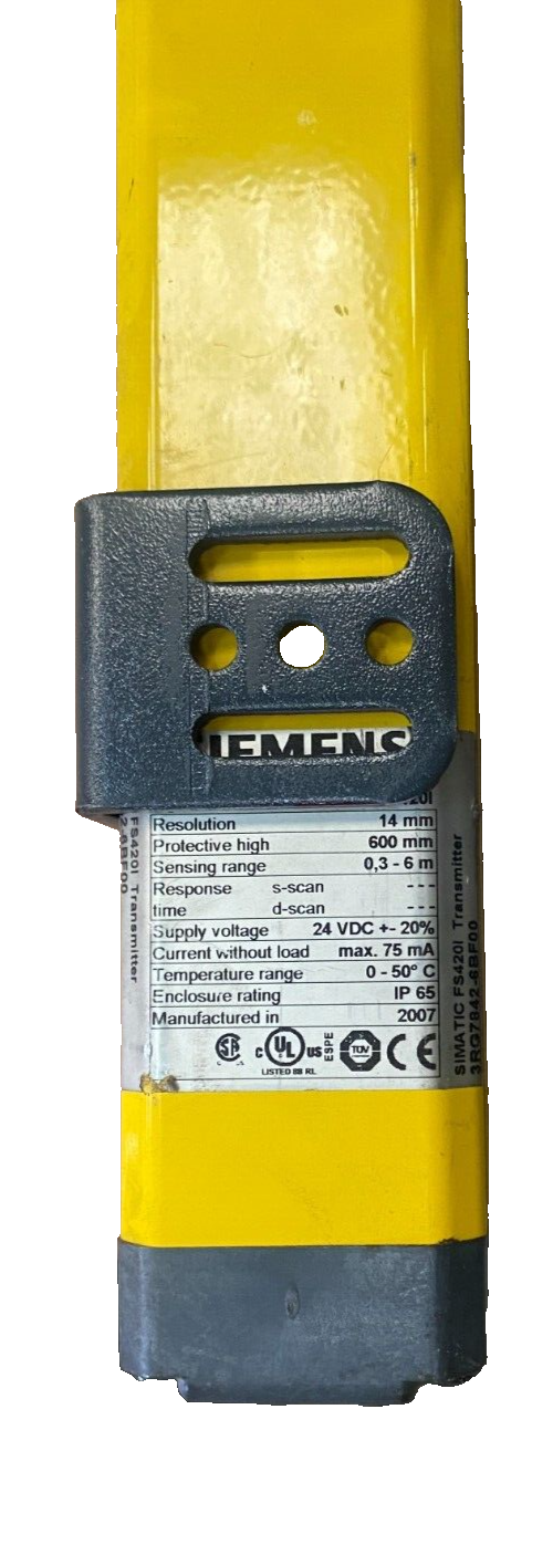 SIEMENS SIMATIC FS420I 3RG7842-6BF00 LIGHT CURTAIN TRANSMITTER
