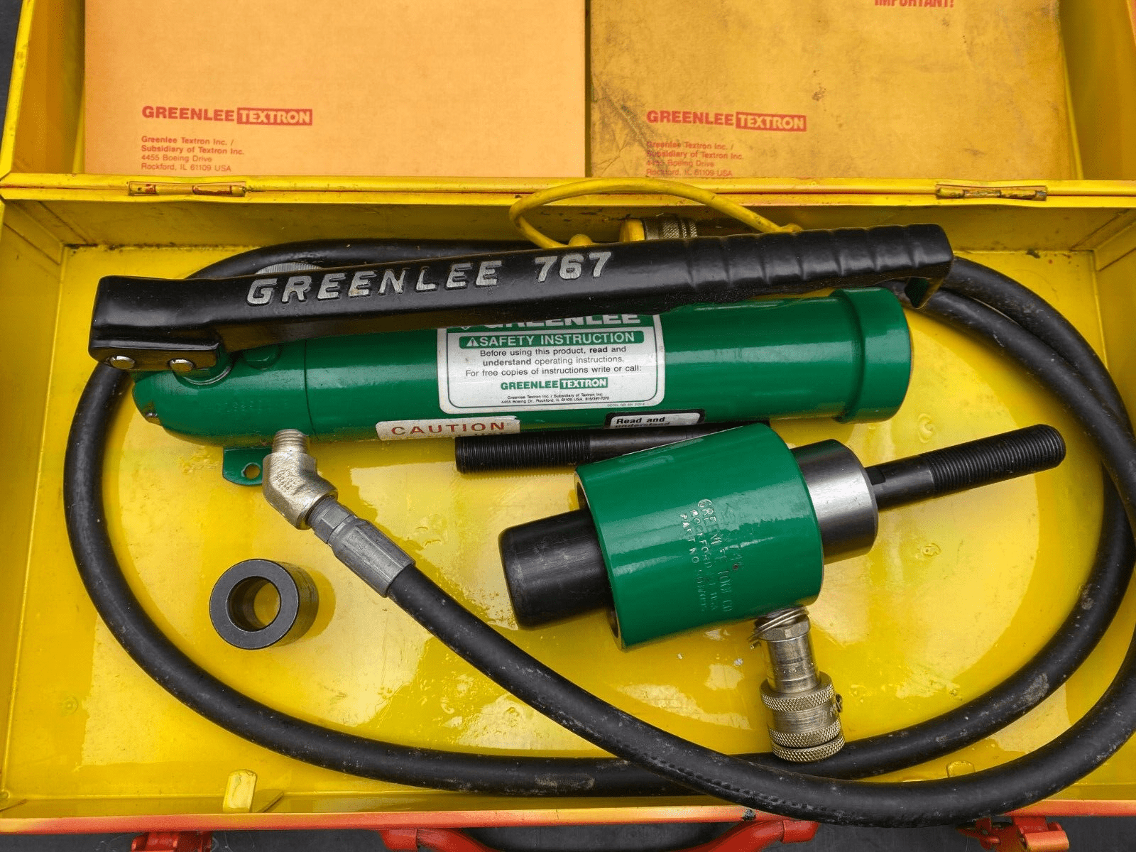 GREENLEE TEXTRON 767 + 5017095 + PKNG KIT + CONSOMMABLES POMPE HYDRAULIQUE - KLR Automation