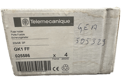 TELEMECANIQUE GK1 FF 025586 PORTE FUSIBLE x4pc - KLR Automation