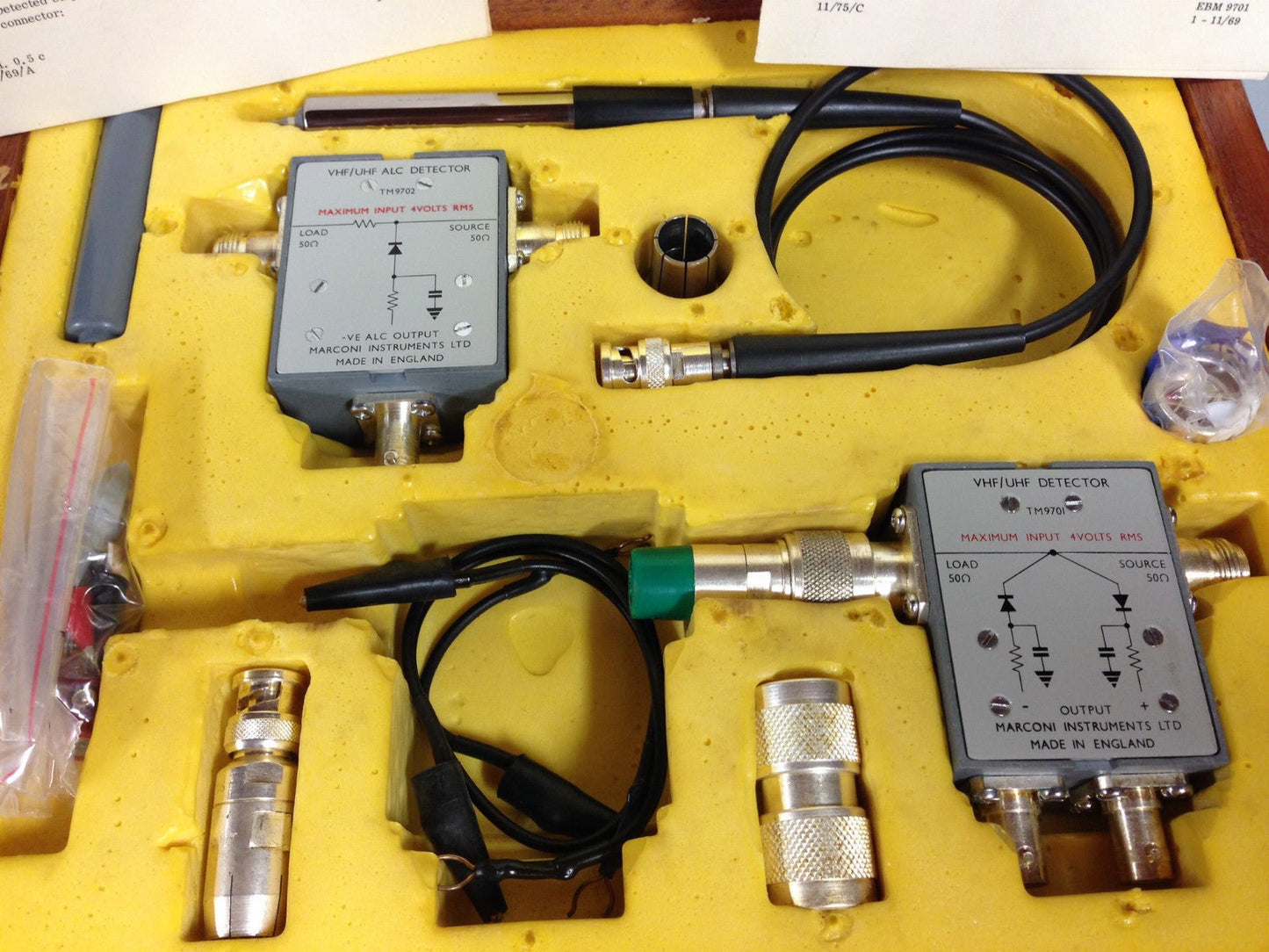 Marconi VHF / UHF Detector TM9936 Rare Vintage TM 9702 9701 complet good condit - KLR Automation