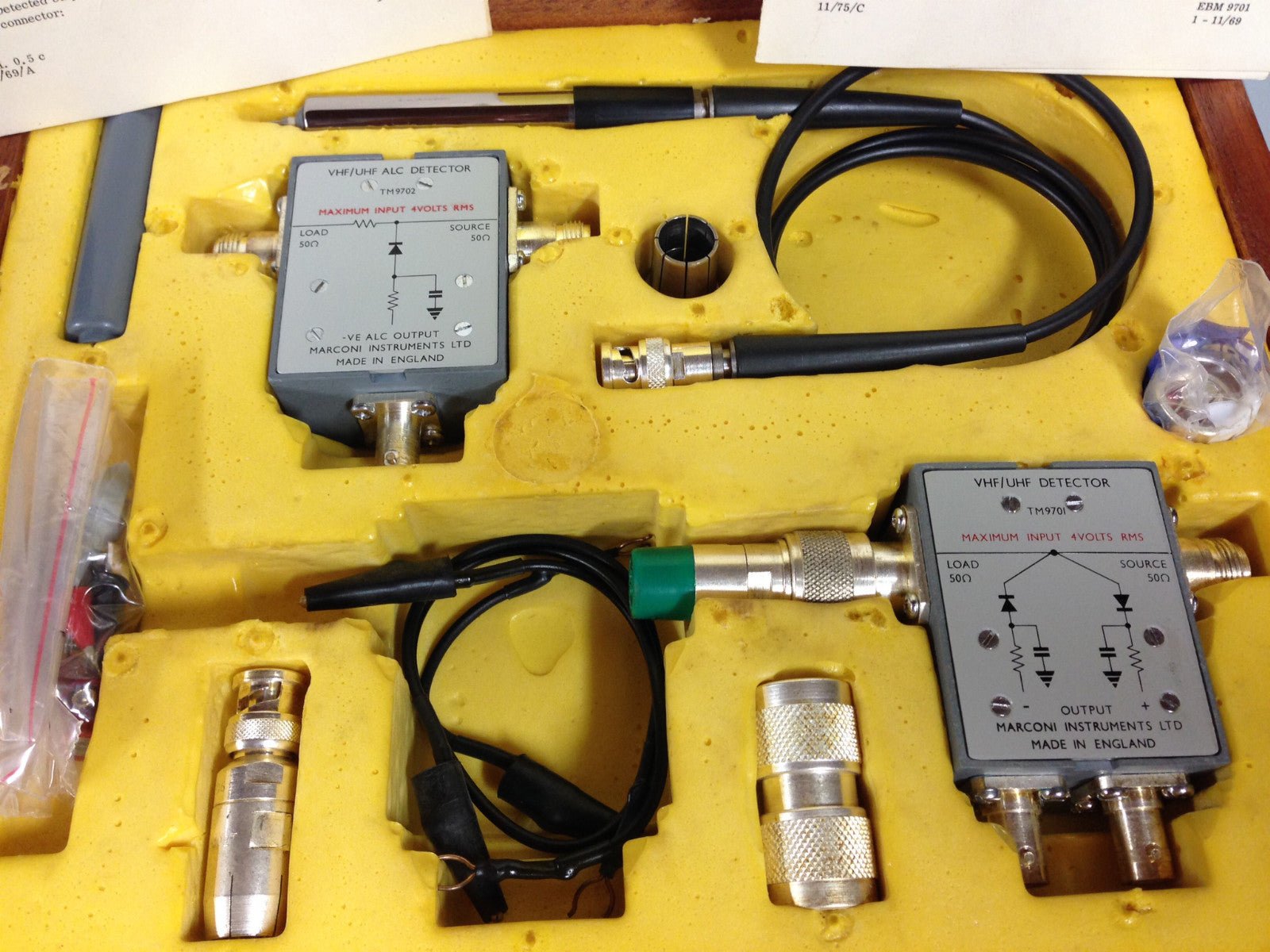 Marconi VHF / UHF Detector TM9936 Rare Vintage TM 9702 9701 complet good condit - KLR Automation