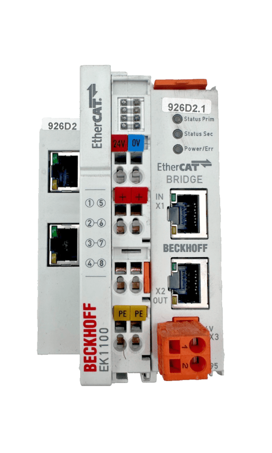BECKHOFF EL6695 22190805 PONT ETHERCAT + EK1100 16190632 COUPLEUR - KLR Automation