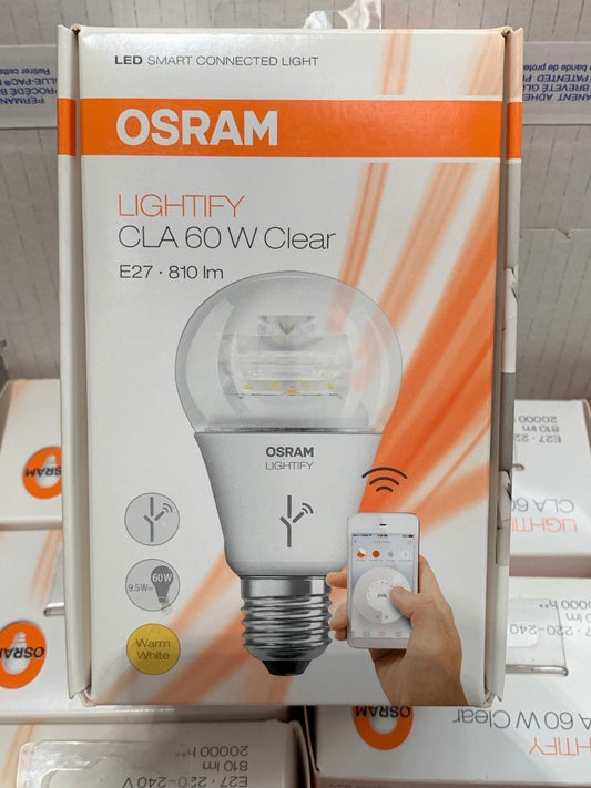 Osram LIGHTIFY CLA  60 W Clear Warm White E27 810 lm 220V App Store / Google