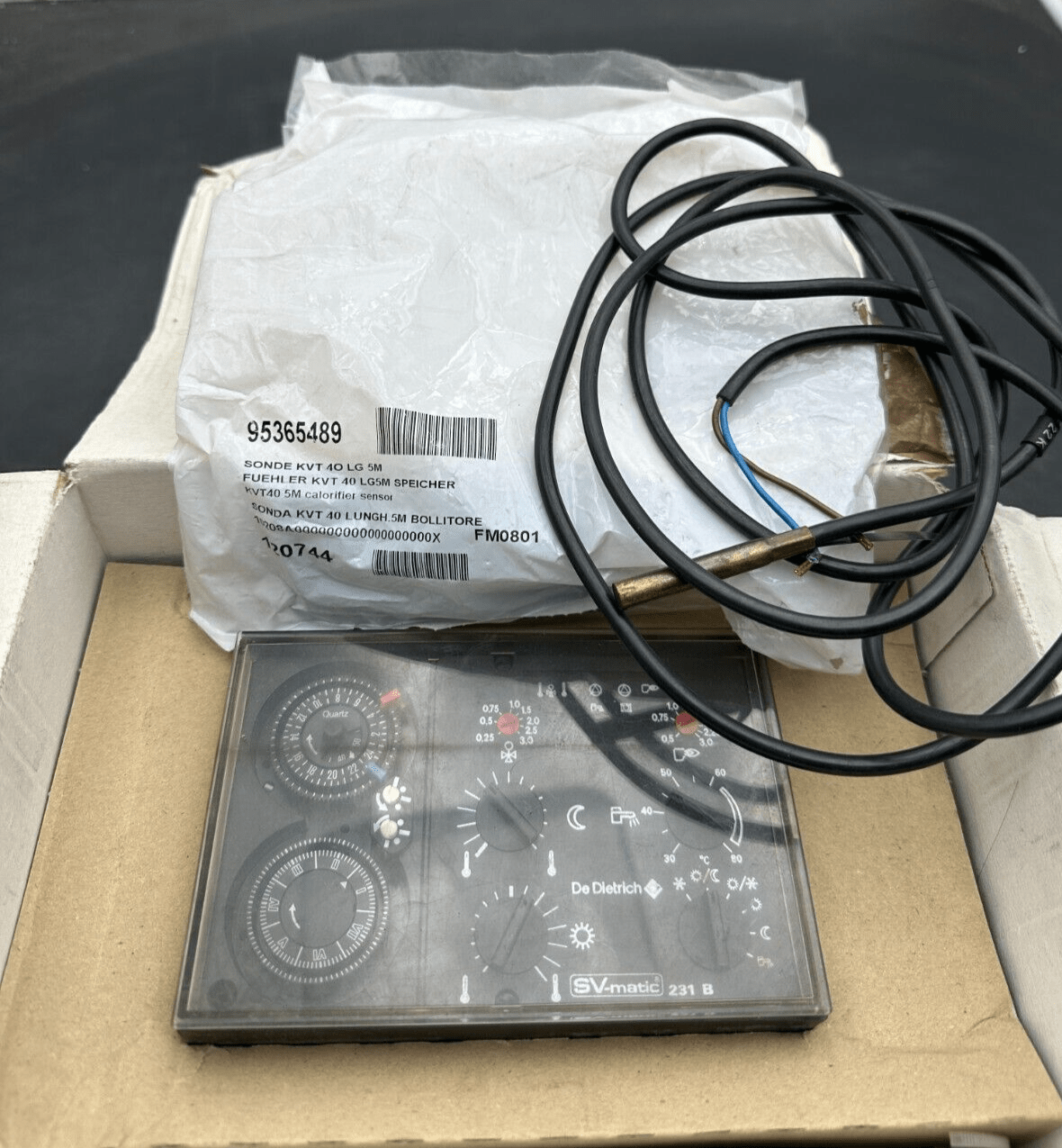 DE DIETRICH 88018945 SV - MATIC 231 B KIT REMPLACEMENT SVM230/1B + SONDE 95365489 - KLR Automation