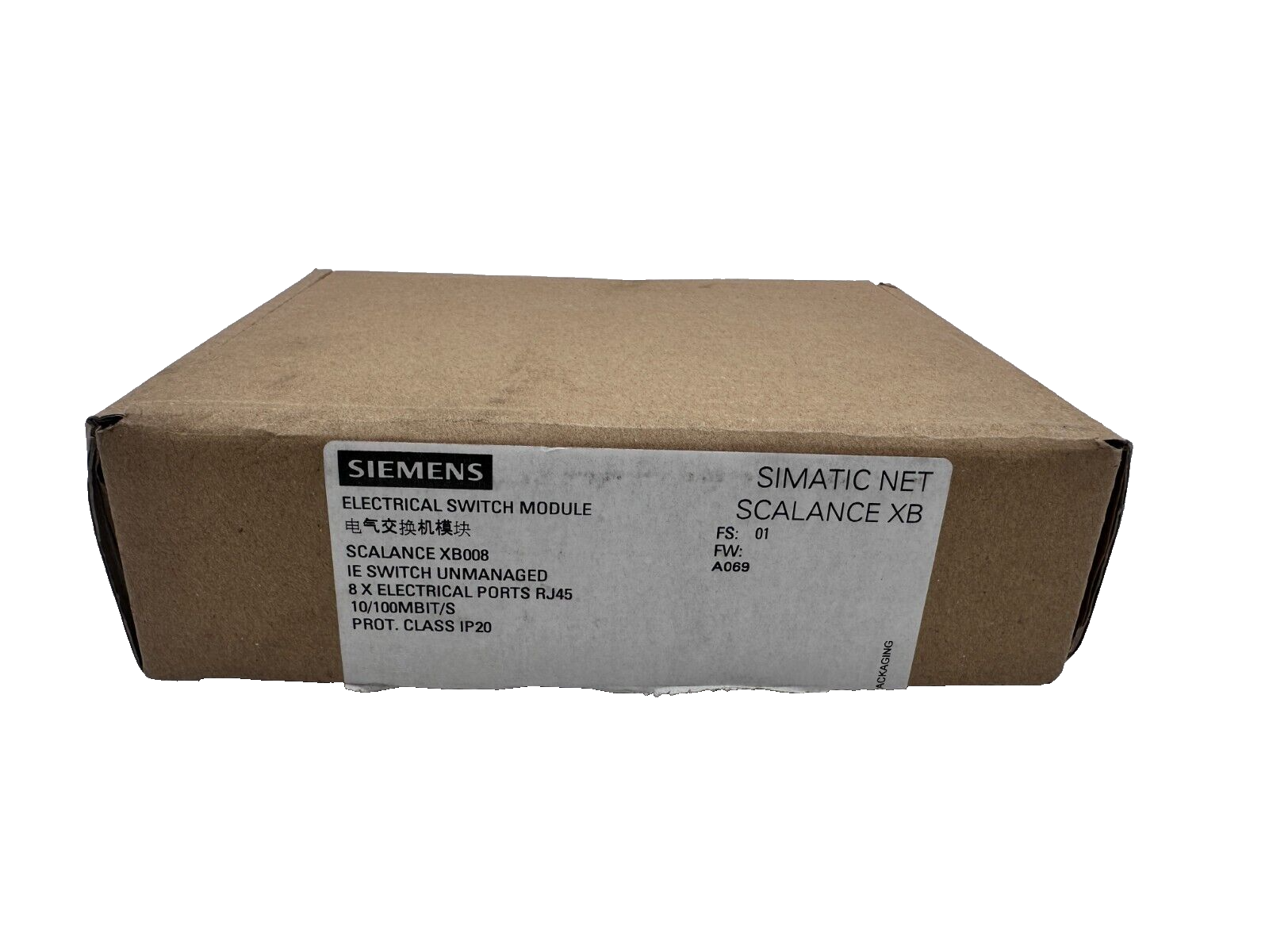 SIEMENS 6GK5008-0BA10-1AB2 SIMATIC NET SCALANCE XB ELECTRICAL SWITCH MODULE