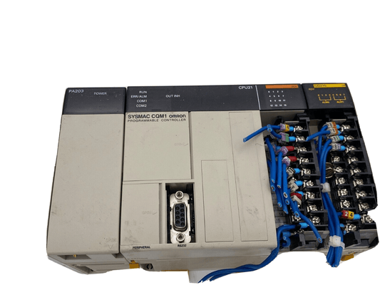 OMRON SYSMAC CQM1 PA203 CPU21 OCH OD215 - KLR Automation