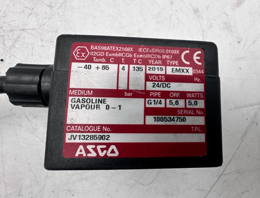 ASCO JV13285902 GASOLINE VAPOUR 0 - 1 BAR G1/4 5.6 5W ELECTROVANNE - KLR Automation