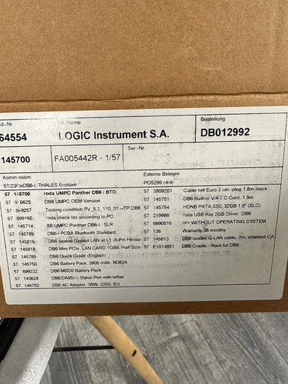 RODA COMPUTER DB6 Handheld durci USB SIM PC UMPC PANTHER Logic Instrument  w XP