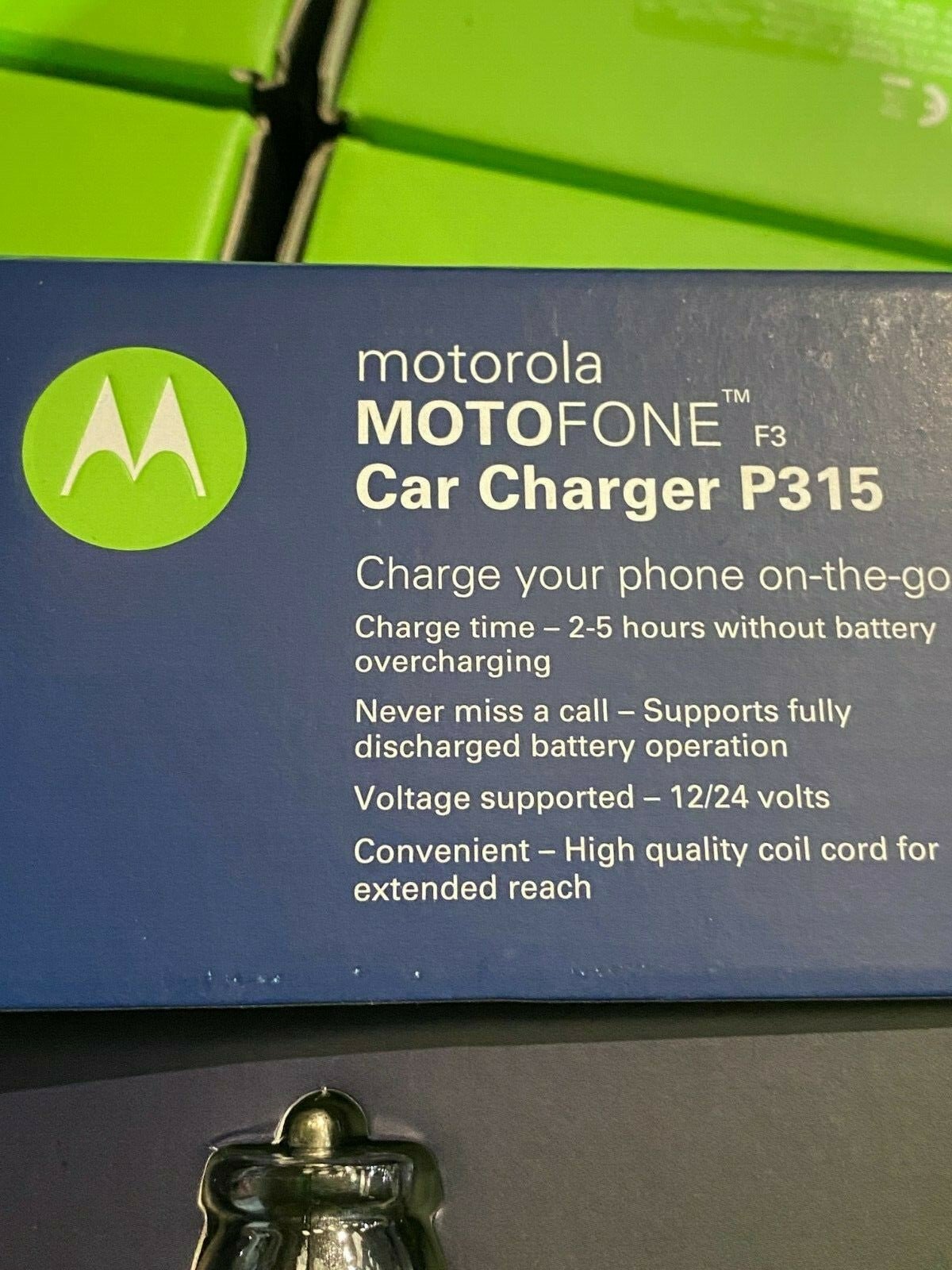 Lot de 68pc X Original Motorola Motofone Car Charger P315 - KLR Automation