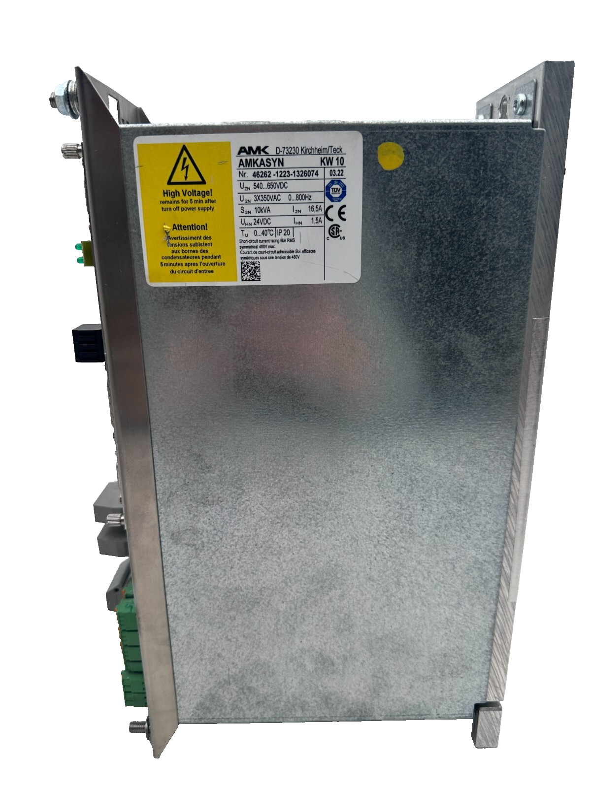 AMK AMKASYN KW 10 10kW AVEC KW-R03 VERSION 03.22 SERVODRIVE