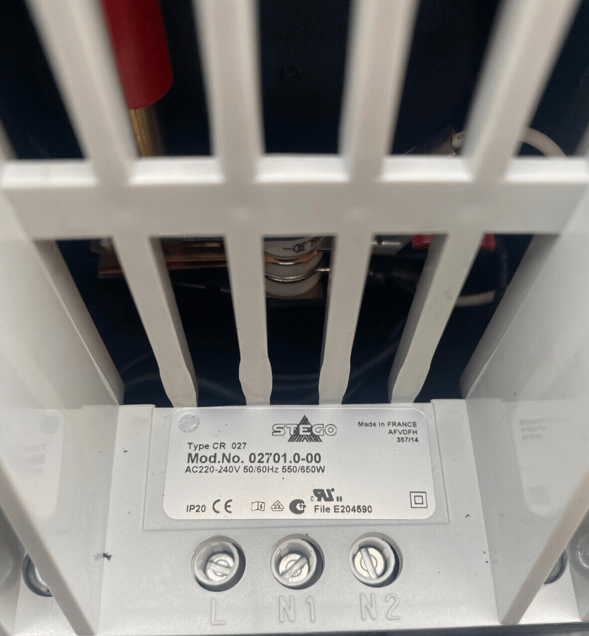 STEGO CR 027 02701.0 - 00 AC220 - 240V 50/60Hz 550/650W VENTILATEUR CHAUFFAGE x1pc - KLR Automation