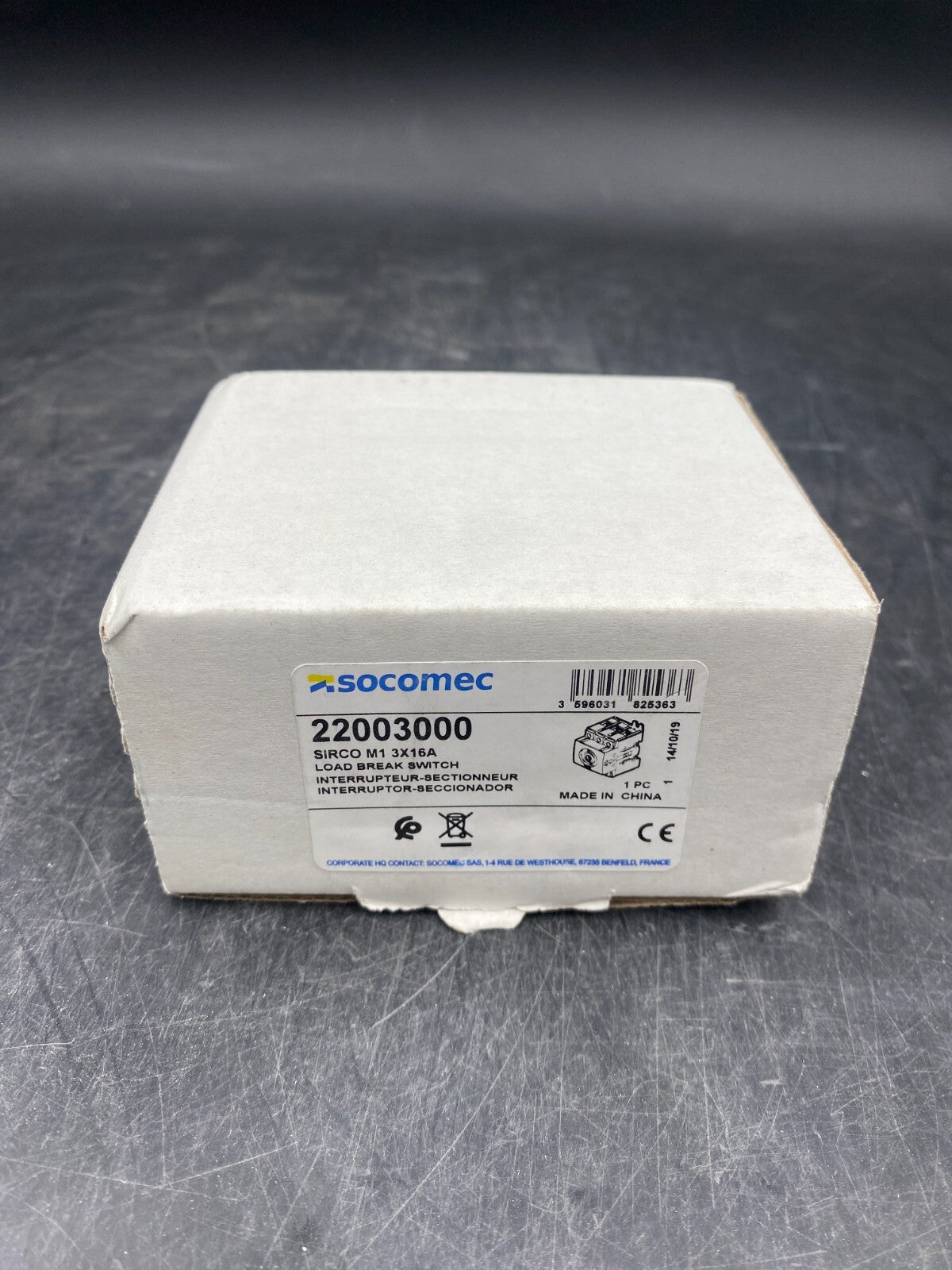 SOCOMEC INTERRUPTEUR SECTIONNEUR 22003004 + 22003000 + POLE ADDITIONNEL 22001004 - KLR Automation