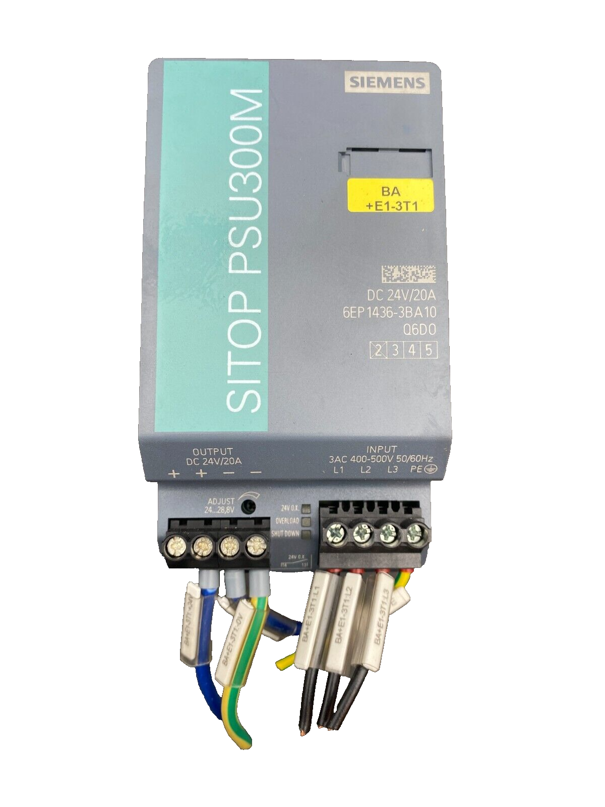 SIEMENS SITOP PSU300M POWER SUPPLY 6EP1436-3BA10