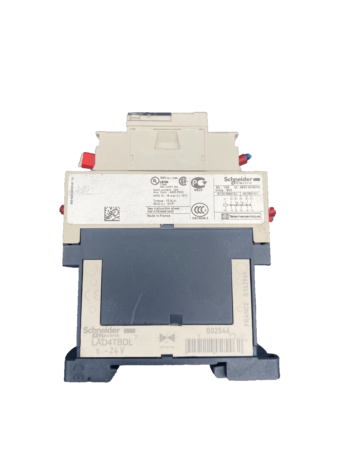 SCHNEIDER ELECTRIC CAD32 BL CONTACTOR x2pc - KLR Automation